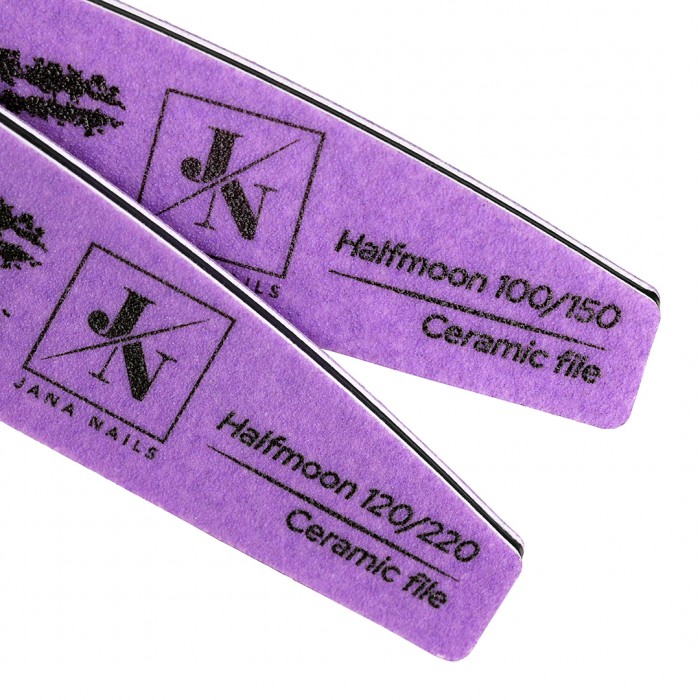 Strong & Powerful Halfmoon Ceramic Nail File 120/220 grit Strong & Powerful Halfmoon Ceramic Nail File 120/220 grit