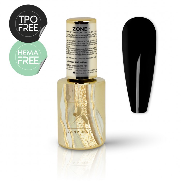  J.-Laque Zone- Ultra Black gel polish - 10ml