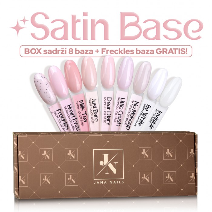 Satin Base Box - 8pcs + 1 Satin Base ΔΩΡΟ