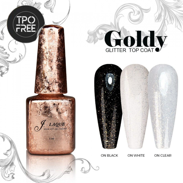 GOLDY - GLITTER TOP COAT - 5ML