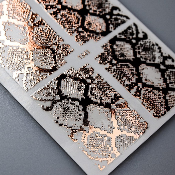 Nail Stickers - Animal Print No2 Rose Gold