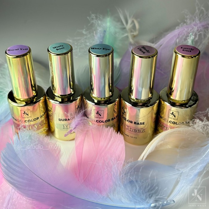 Duragel Pastel Color Base Set  - 5pcs (Blushy cheek, Lovely girl, Royal Veil, Minty kiss, Misty eye)