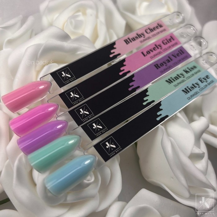 Duragel Pastel Color Base Set  - 5pcs (Blushy cheek, Lovely girl, Royal Veil, Minty kiss, Misty eye)