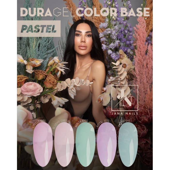 Duragel Pastel Color Base Set  - 5pcs (Blushy cheek, Lovely girl, Royal Veil, Minty kiss, Misty eye)