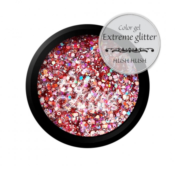 Color Gel Extreme Glitter Hush Hush 5ml