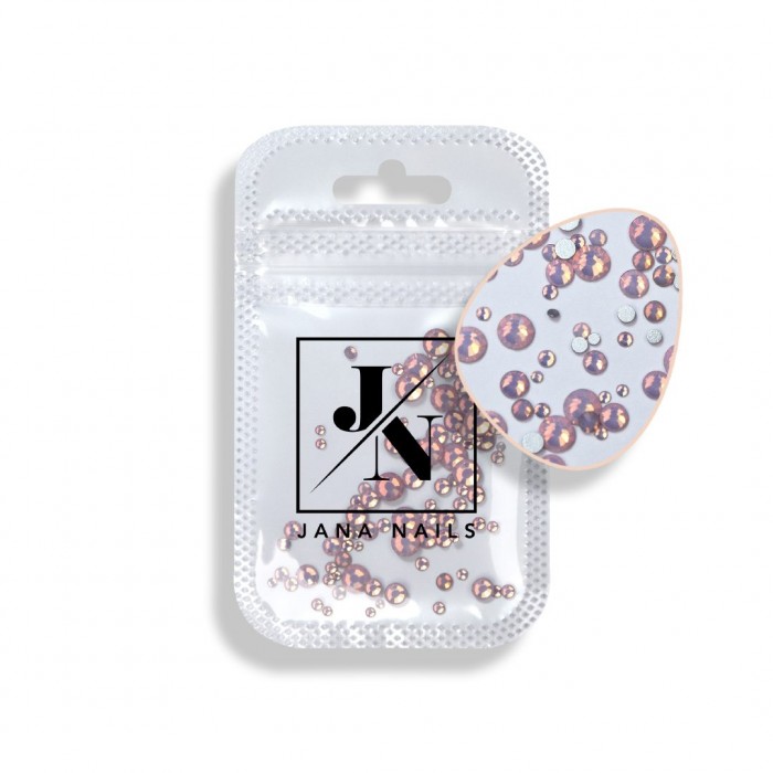Opal Pink Diamonds Mix Size 100pcs