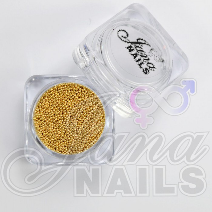 Nail Caviar Beads - Light Gold