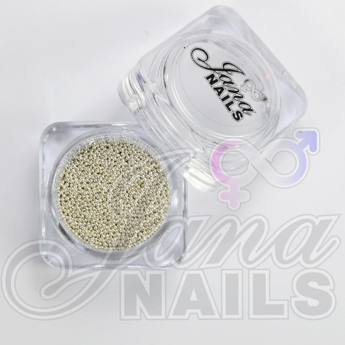 Nail Caviar Beads - Silver