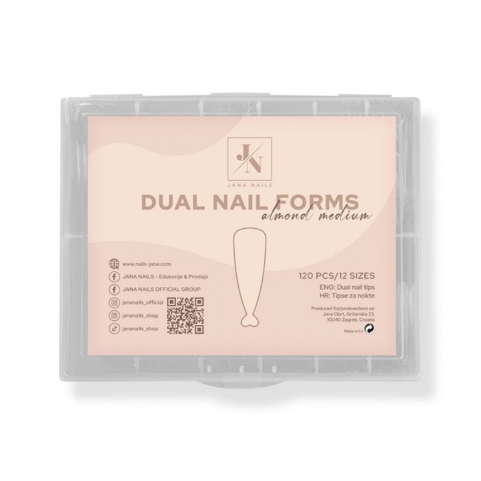 Dual Nail Form - Almond Medium 120 pcs
