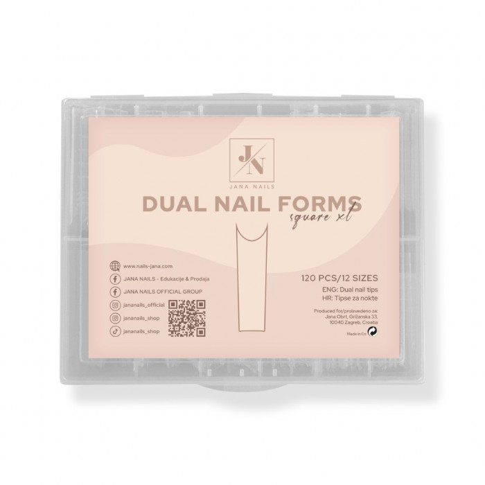 Dual Nail Form - Square XL 120 pcs