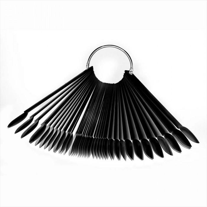 Display Tips For Color And Nail Art - Oval-Ring - Black