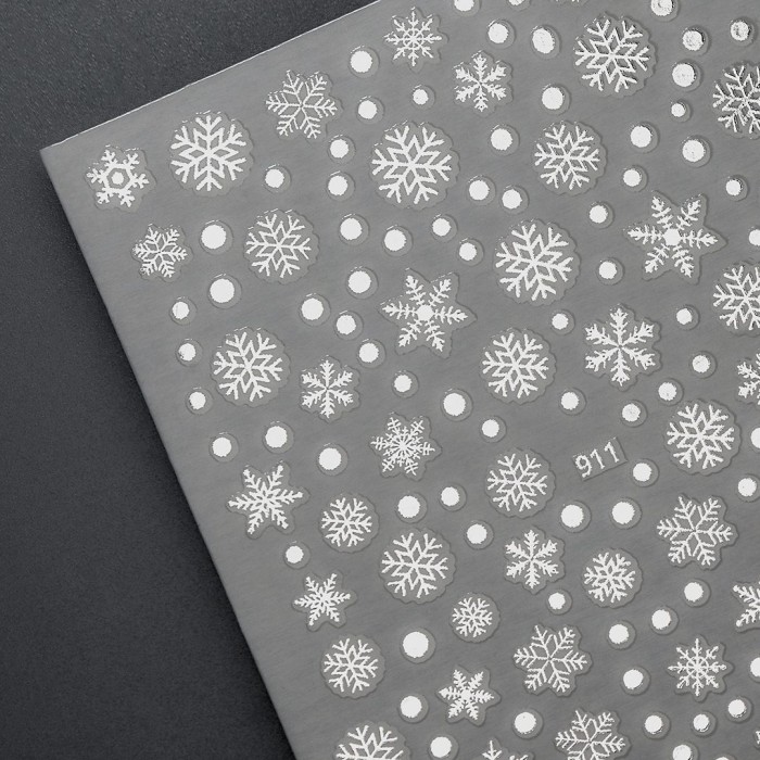 Nail Stickers Snowflakes - Silver