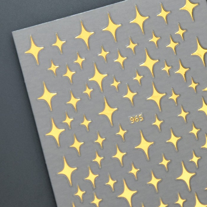 Nail Stickers Stars - Gold