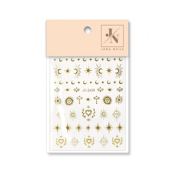 Nail Stickers Winter 01 Gold